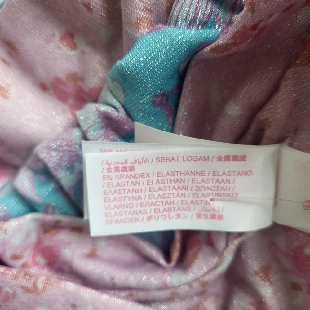New LoveShackFancy x Hurley Cropped Bomber Jacket Under The Sea NWT Small